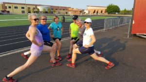 Track practice for walkers