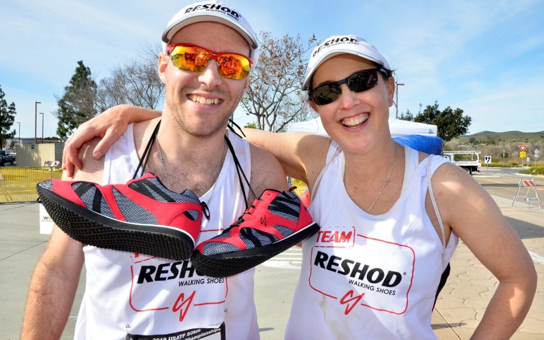 Team Reshod Walking Shoes Finish in the top 3 at the USATF 50k Race Walk Championships