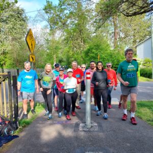walkers at the start of the race